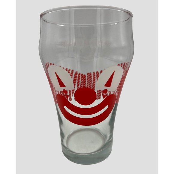 Unbranded Other - Vintage Clown Themed Large Glass Tumbler 32 Ounce 7" Tall Circus Collectible
